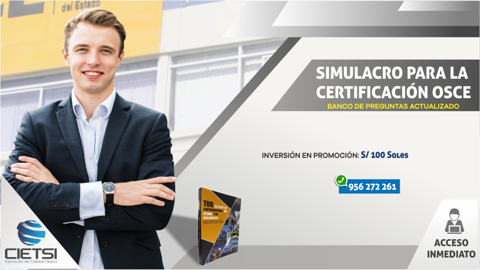 SIMULACRO DE CERTIFICACIÓN OSCE 2