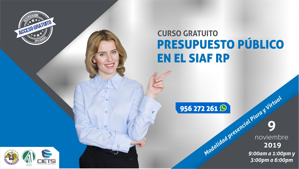 CURSO GESTIÓN DEL PRESUPUESTO PÚBLICO EN EL SIAF 3