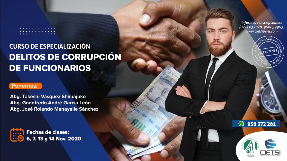 CURSO DELITOS DE CORRUPCIÓN DE FUNCIONARIOS 2020