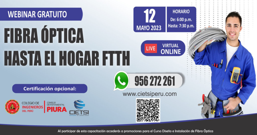WEBINAR GRATUITO FIBRA OPTICA 2023