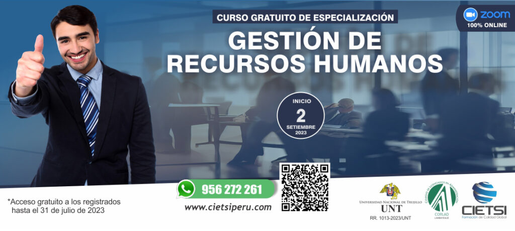 CURSO GRATUITO GESTIÓN DE RECURSOS HUMANOS 2023