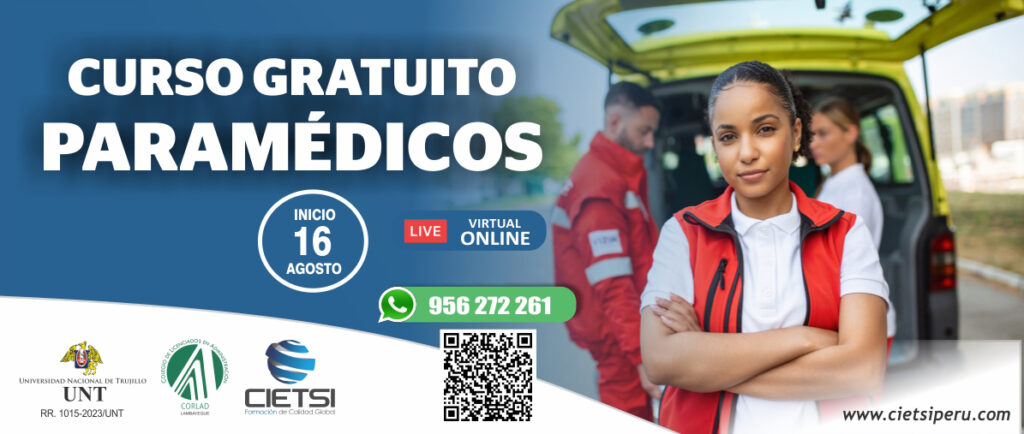 CURSO GRATUITO PARAMEDICOS 2023