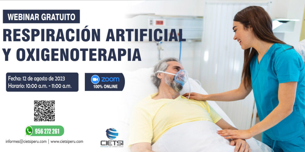 WEBINAR GRATUITO RESPIRACIÓN ARTIFICIAL Y OXIGENOTERAPIA 2023