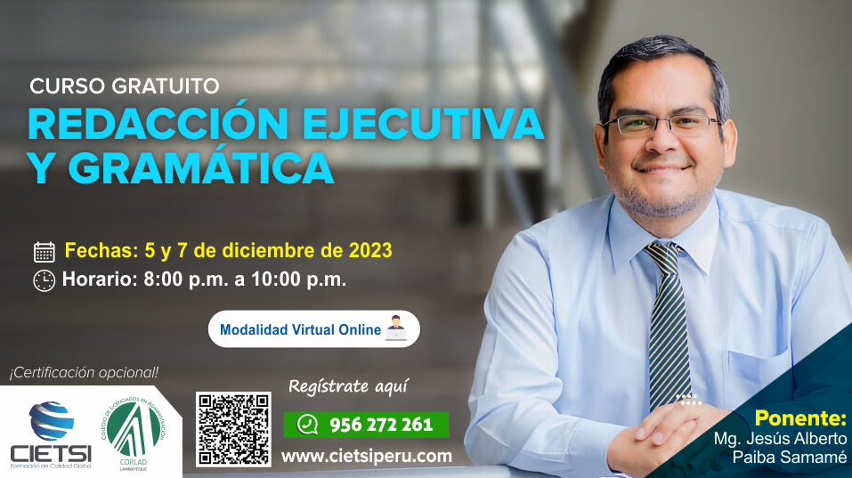 CURSO REDACCIÓN EJECUTIVA Y GRAMATICA 2023