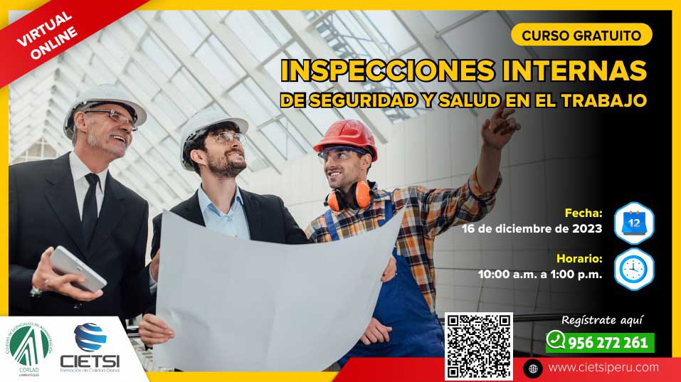 CURSO GRATUITO INSPECCIONES INTERNAS DE SEGURIDAD Y SALUD EN EL TRABAJO 2023