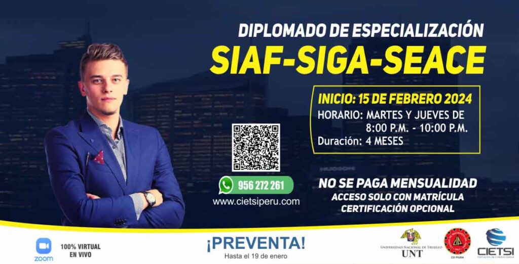 DIPLOMADO SIAF SIGA SEACE 2024