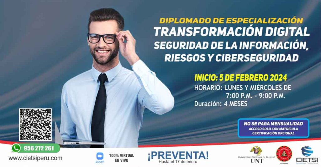 DIPLOMADO TRANSFORMACIÓN DIGITAL SEGURIDAD DE LA INFORMACION RIESGOS Y CIBERSEGURIDAD
