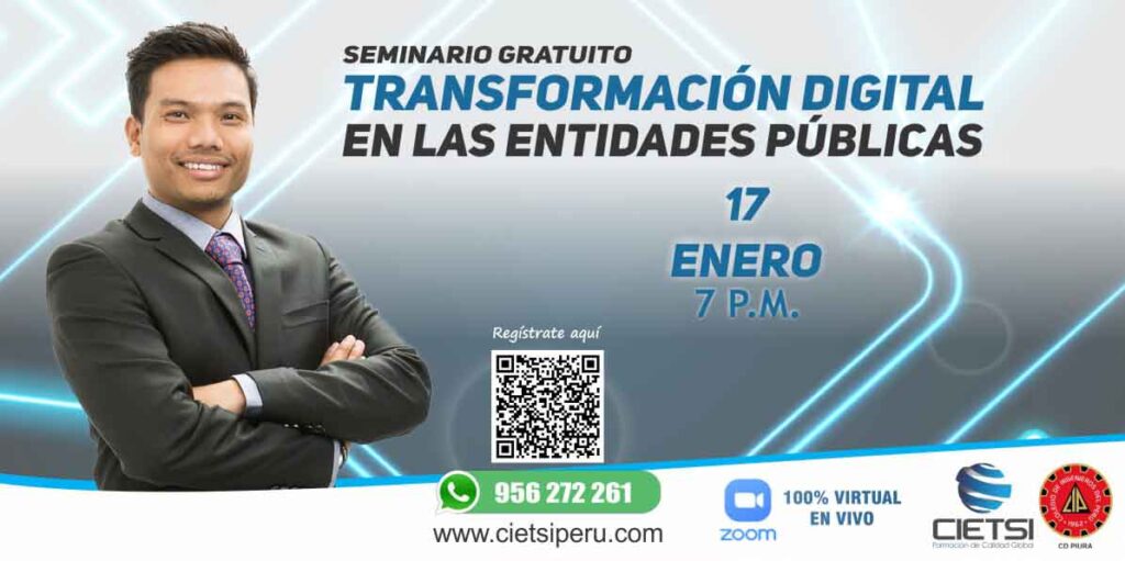 WEBINAR TRANSFORMACIÓN DIGITAL EN LAS ENTIDADES PUBLICAS 2024