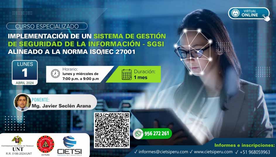 CURSO IMPLEMENTACIÓN DE UN SGSI ISO 27001