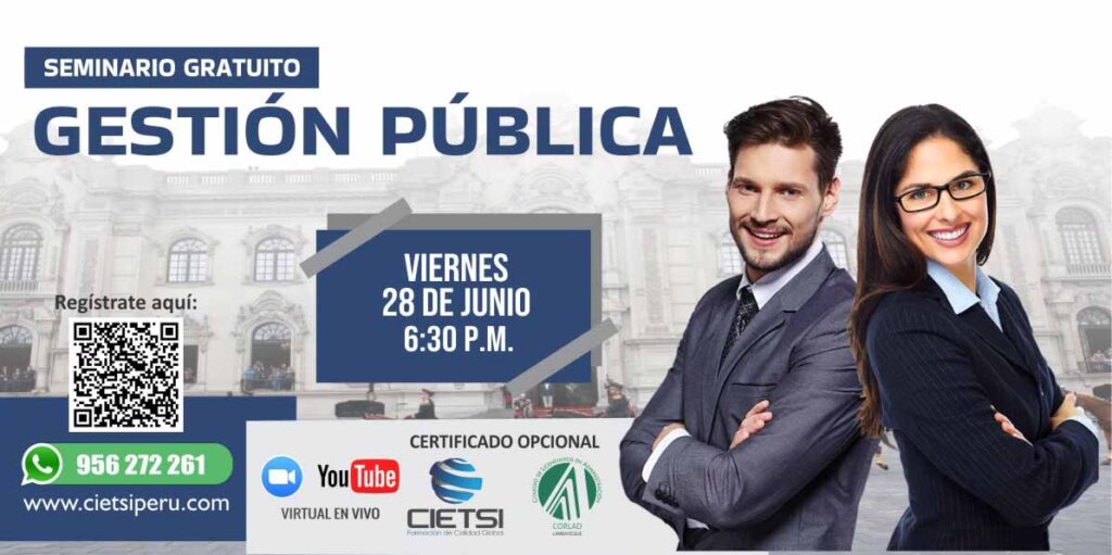 SEMINARIO GRATUITO GESTIÓN PÚBLICA 2024
