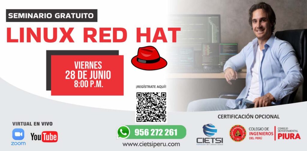 SEMINARIO GRATUITO LINUX RED HAT 2024