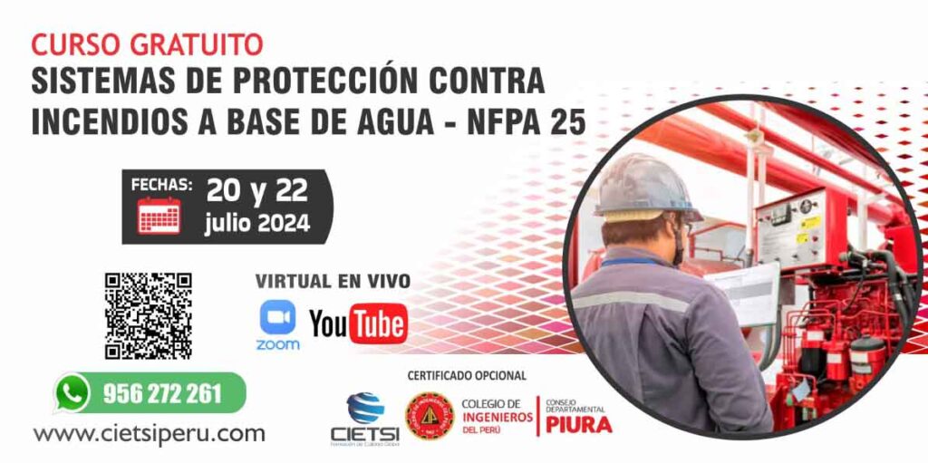 CURSO SISTEMAS DE PROTECCIÓN CONTRA INCENDIOS A BASE DE AGUA - NFPA 25 2