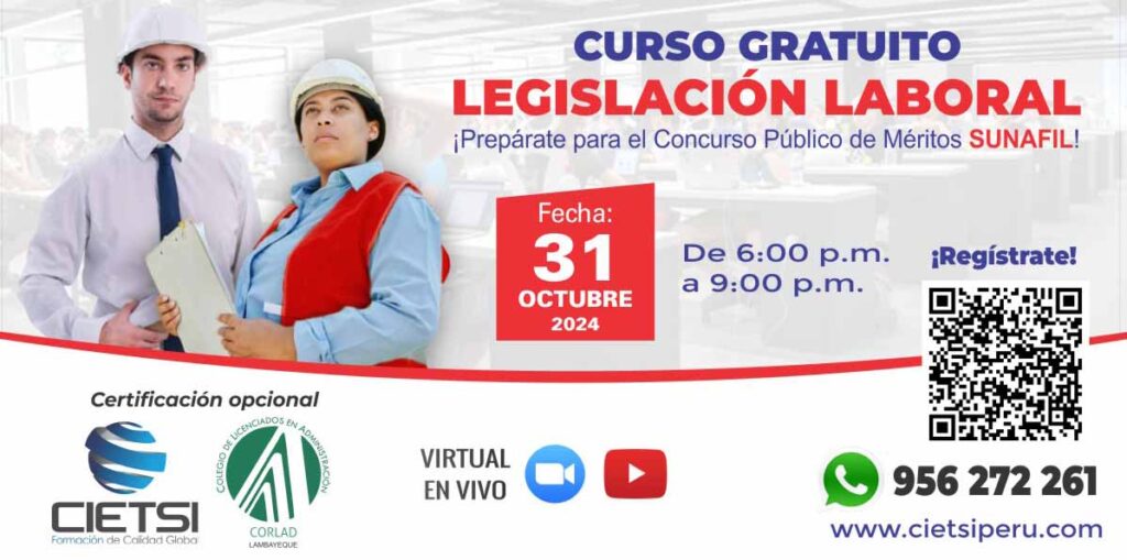 CURSO GRATUITO LEGISLACIÓN LABORAL 2024