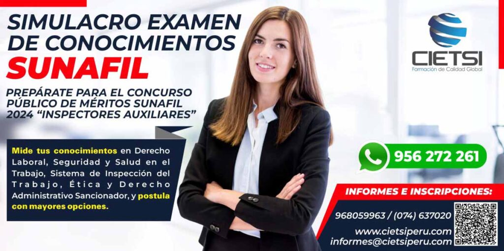 SIMULACRO EXAMEN DE CONOCIMIENTOS SUNAFIL 2024