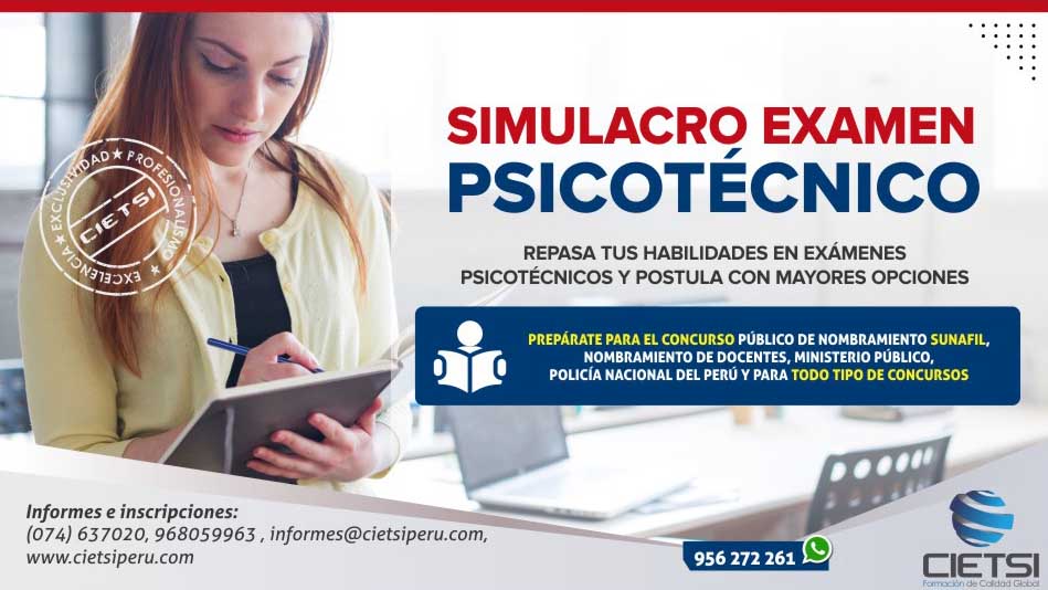 SMULACRO EXAMEN PSICOTÉCNICO 2024
