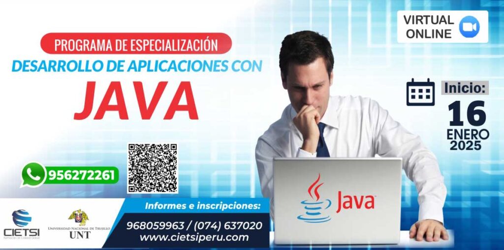 CURSO DESARROLLO DE APLICACIONES CON JAVA 2024