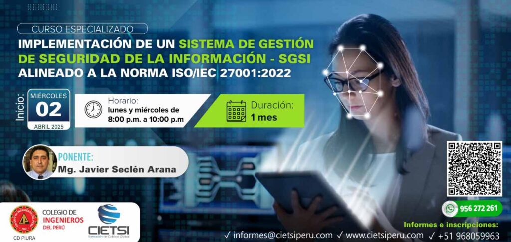 CURSO IMPLEMENTACIÓN DE UN SGSI ISO 27001