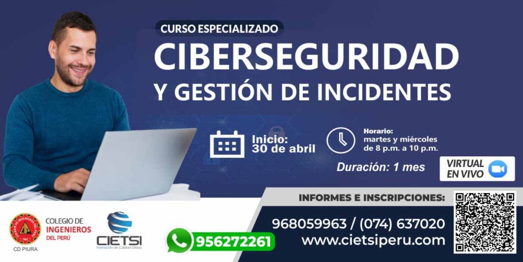 CURSO CIBERSEGURIDAD Y GESTIÓN DE INCENTES 2025
