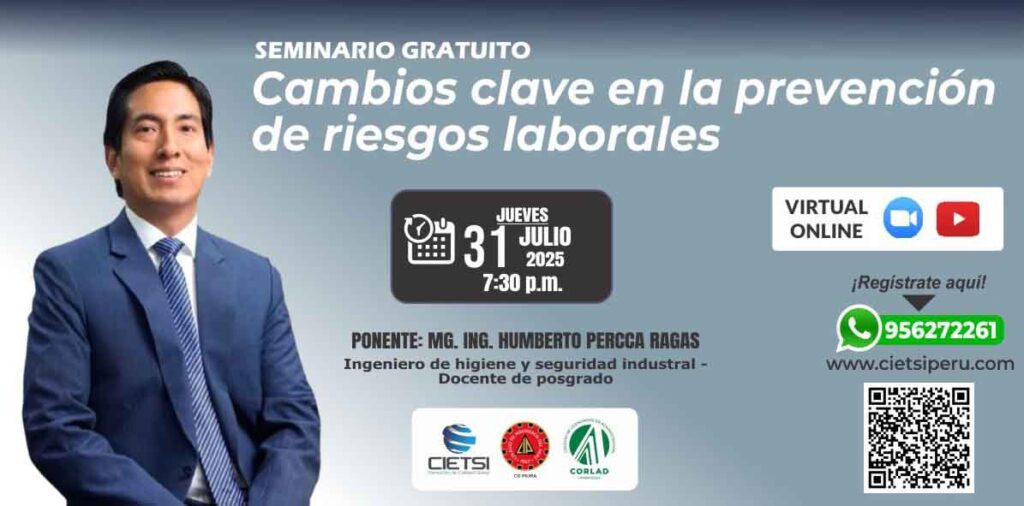 SEMINARIO GRATUITO CAMBIOS CLAVE EN LA PREVENCIÓN DE RIESGOS LABORALES