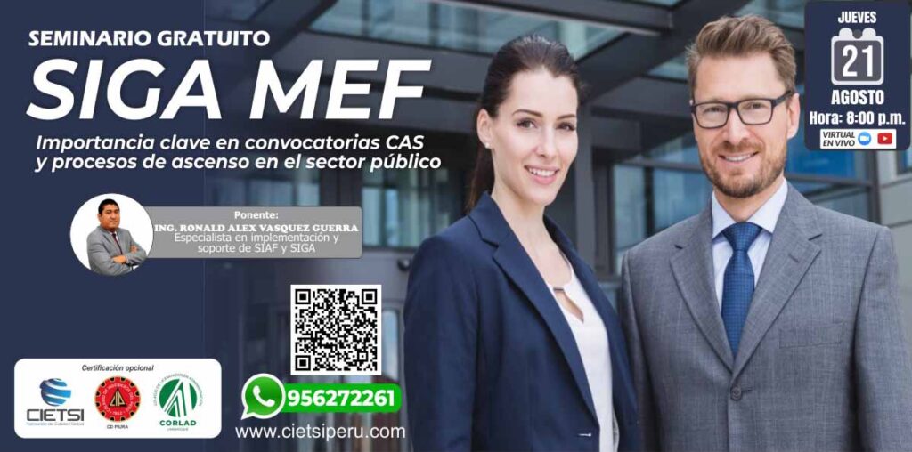 SEMINARIO GRATUITO SIGA MEF 2025