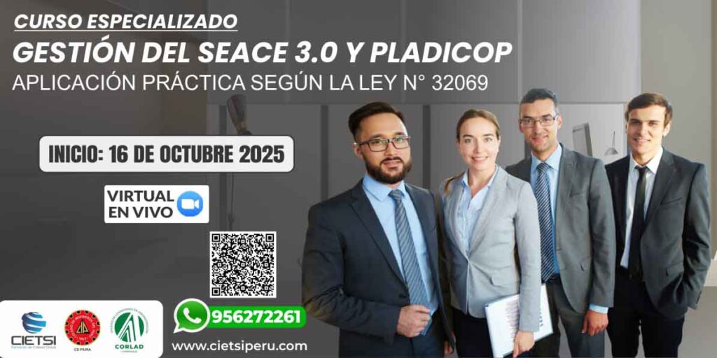 CURSO GESTIÓN DEL SEACE 3.0 Y PLADICOP
