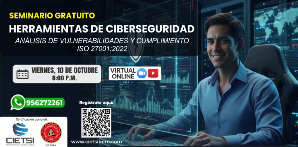 SEMINARIO GRATUITO HERRAMIENTAS DE CIBERSEGURIDAD 2025