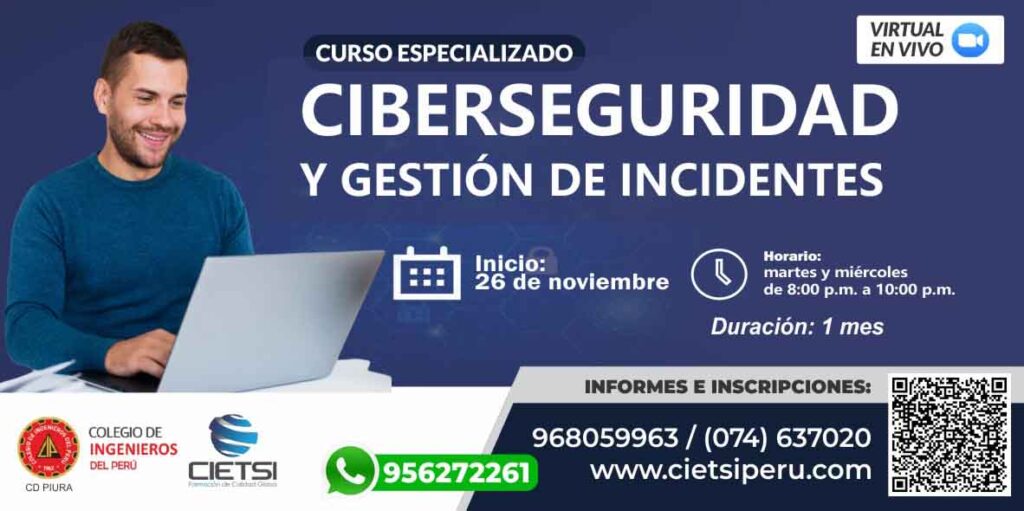 CURSO CIBERSEGURIDAD Y GESTIÓN DE INCENTES 2025 2