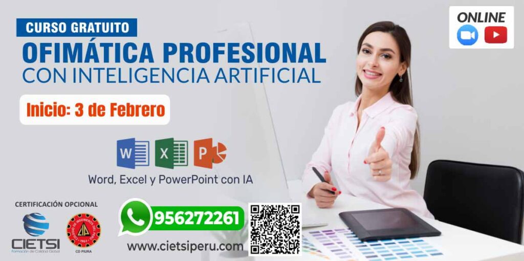 CURSO DE OFIMÁTICA PROFESIONAL CON INTELIGENCIA ARTIFICIAL 2026