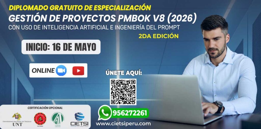 DIPLOMADO GRATUITO EN GESTION DE PROYECTOS PMBOK 2026 2