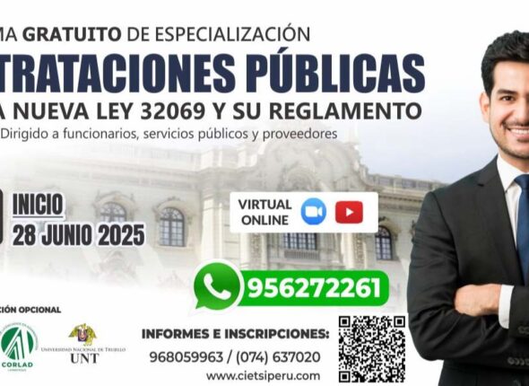 PROGRAMA DE ESPECIALIZACIÓN EN CONTRATACIONES PÚBLICAS BAJO LA NUEVA LEY N.º 32069 Y SU REGLAMENTO 2025
