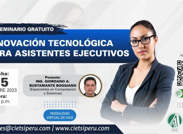 SEMINARIO GRATUITO INNOVACIÓN TECNOLÓGICA PARA ASISTENTES EJECUTIVAS