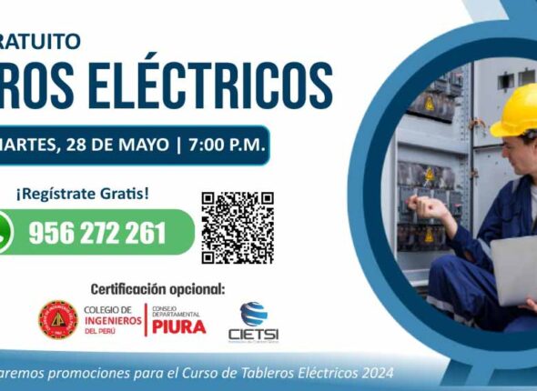 WEBINAR GRATUITO EN TABLEROS ELÉCTRICOS 2024