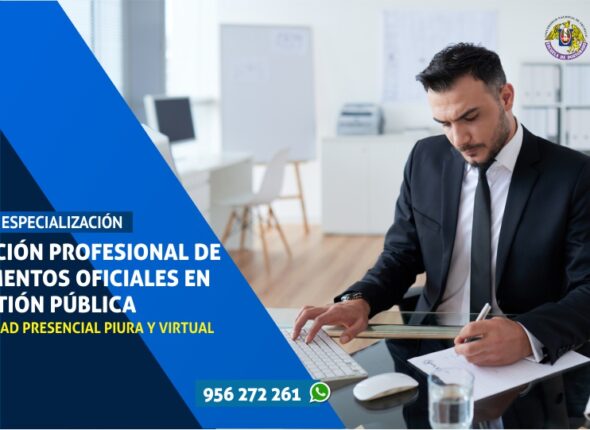 CURSO DE ESPECIALIZACIÓN REDACCIÓN PROFESIONAL DE DOCUMENTOS OFICIALES EN LA GESTIÓN PÚBLICA PIURA 2020