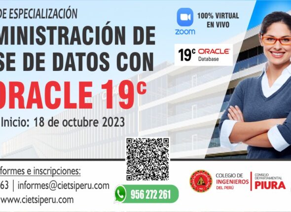 CURSO DE ESPECIALIZACIÓN ADMINISTRACIÓN DE BASE DE DATOS CON ORACLE 19C