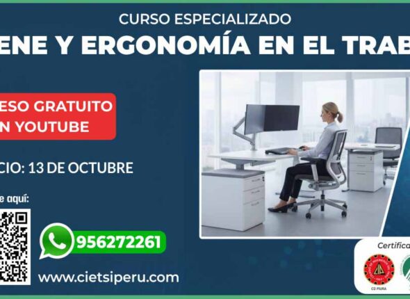 CURSO ESPECIALIZADO HIGIENE Y ERGONOMÍA EN EL TRABAJO 2025