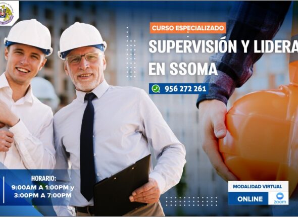 CURSO ESPECIALIZADO SUPERVISIÓN Y LIDERAZGO EN GESTIÓN DE LA SEGURIDAD SALUD OCUPACIONAL Y MEDIO AMBIENTE 2020