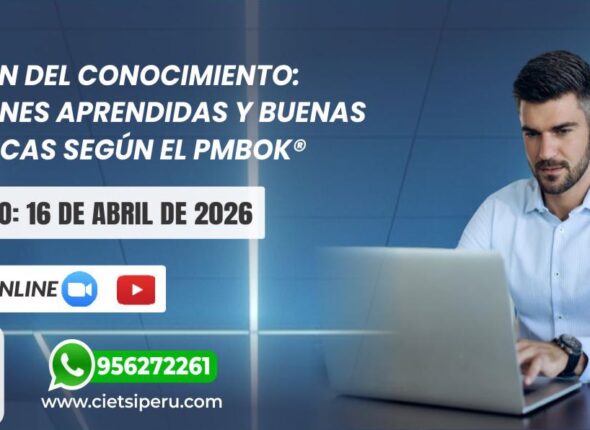 Curso Buenas Prácticas en Gestión de Proyectos según PMBOK 7 y Gestión de Lecciones Aprendidas 2026
