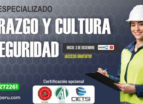 CURSO GRATUITO EN LIDERAZGO Y CULTURA DE SEGURIDAD 2025