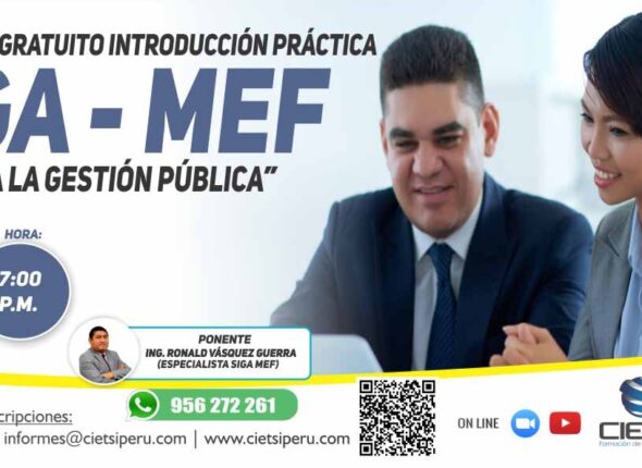 SEMINARIO GRATUITO INTRODUCCIÓN PRÁCTICA AL SIGA MEF 2024