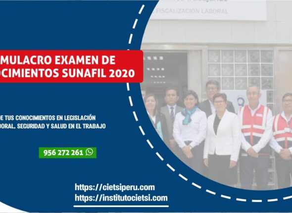 SIMULACRO EXAMEN DE CONOCIMIENTOS SUNAFIL 2020