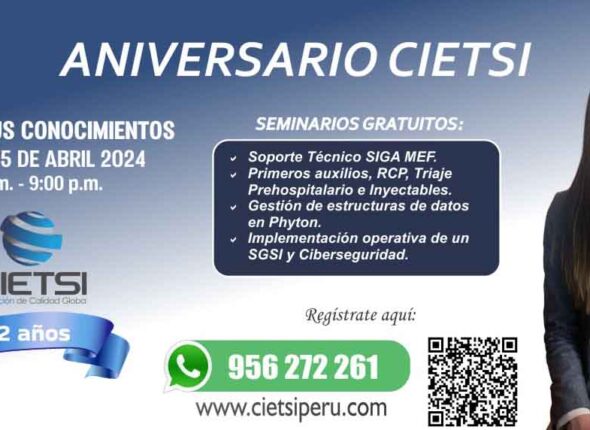 SEMINARIOS GRATUITOS POR ANIVERSARIO CIETSI 2024