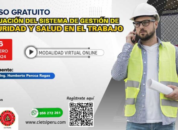 CURSO ESPECIALIZADO EVALUACIÓN DEL SISTEMA DE GESTIÓN DE SEGURIDAD Y SALUD EN EL TRABAJO 2024