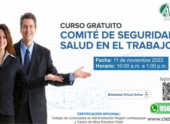 CURSO ESPECIALIZADO COMITÉ DE SEGURIDAD Y SALUD EN EL TRABAJO 2023