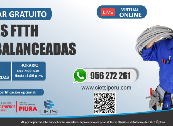 WEBINAR GRATUITO FIBRA ÓPTICA HASTA EL HOGAR FTTH 2023