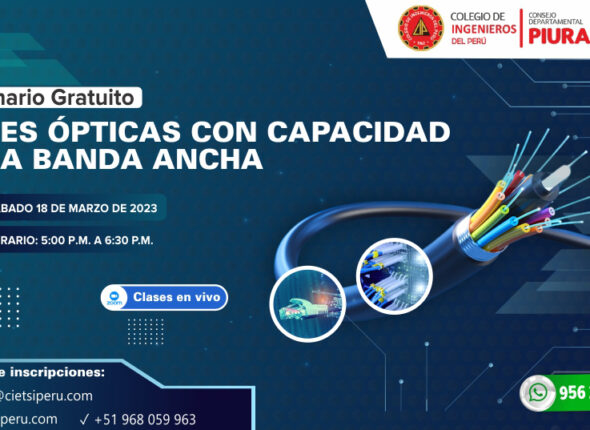 SEMINARIO REDES ÓPTICAS CON CAPACIDAD PARA BANDA ANCHA 2023