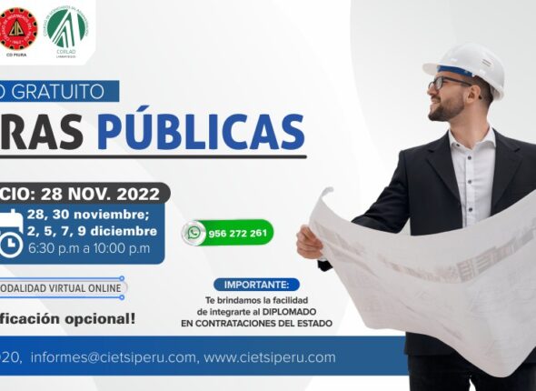 CURSO ESPECIALIZADO OBRAS PÚBLICAS 2022
