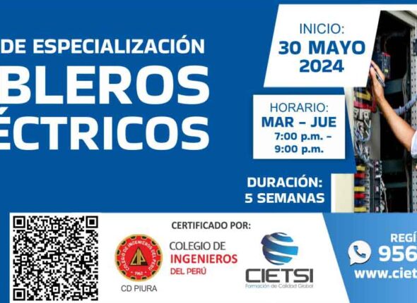 CURSO DE ESPECIALIZACIÓN EN TABLEROS ELÉCTRICOS 2024