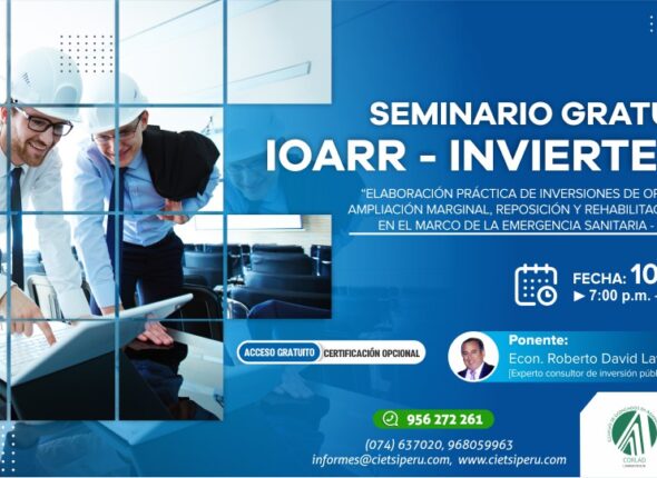 SEMINARIO IOARR INVIERTE.PE 2020