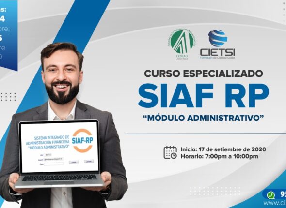 CURSO ESPECIALIZADO SIAF RP MÓDULO ADMINISTRATIVO 2020