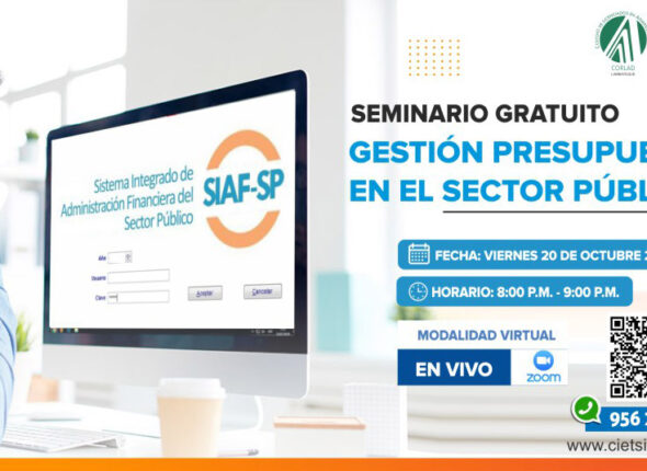 SEMINARIO GRATUITO GESTIÓN PRESUPUESTAL EN EL SECTOR PÚBLICO 2023